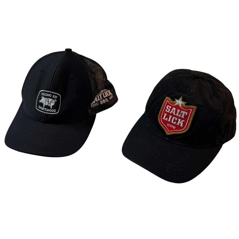 Salt Lick BBQ Trucker Hat‎ Set of 2 Unisex OSFM Austin Texas BBQ Americana